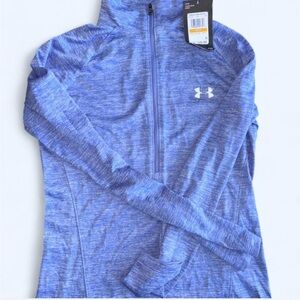 Under Armour Blue\Purple long sleeve quarter zip heatgear